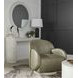 Rothko Uph Pale Green Leather Upholstered Swivel Accent Chair