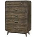 Rex Walnut Queen Panel Bedroom Set