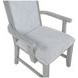Fiona Mist Gray Upholstered Dining Arm Chair Set of 2