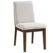 Canton Brown and Beige Upholstered Side Chair Set of 2