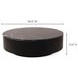 Ritual Black Round Marble Coffee Table