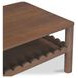 Wiley Vintage Brown Rectangular Coffee Table