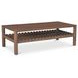 Wiley Vintage Brown Rectangular Coffee Table