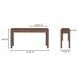 Wiley Vintage Brown Rectangular Console Table