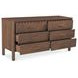 Wiley Vintage Brown 6 Drawer Dresser