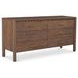 Wiley Vintage Brown 6 Drawer Dresser