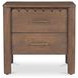 Wiley Vintage Brown 2 Drawer Nightstand