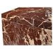 Rosa Rosso Levanto Square Marble Top Accent Table