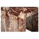 Rosa Rosso Levanto Square Marble Top Accent Table