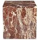 Rosa Rosso Rectangular Marble Top Occasional Table Set