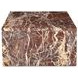 Rosa Rosso Rectangular Marble Top Occasional Table Set