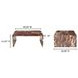 Rosa Rosso Rectangular Marble Top Coffee Table