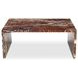 Rosa Rosso Rectangular Marble Top Occasional Table Set