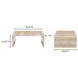 Rosa Beige and Brown Rectangular Marble Top Coffee Table