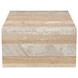 Rosa Beige and Brown Rectangular Marble Top Coffee Table