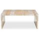 Rosa Beige and Brown Rectangular Marble Top Coffee Table