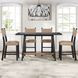 Aubrey Black and Beige Counter Height Chair Set of 2