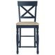 Darcy Blue and Brown Counter Height Chair Set of 2