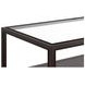 Glaze Cola Rectangular Glass Top Cocktail Table