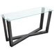Ironvale Black Truffle Rectangular Glass Top Sofa Table