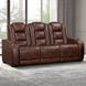 Chester Brown Power Reclining Living Room Set with USB Charging and LED