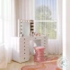 Hollywood White Vanity Desk with Mirror