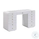 Hollywood White Vanity Desk with Mirror