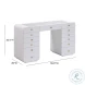 Hollywood White Vanity Desk with Mirror