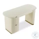 Francesca Cream 3 Drawer Desk