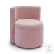 Alyssa Pink Upcycled Velvet Rolling Desk Chair