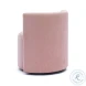 Alyssa Pink Upcycled Velvet Rolling Desk Chair