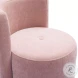 Alyssa Pink Upcycled Velvet Rolling Desk Chair