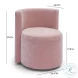Alyssa Pink Upcycled Velvet Rolling Desk Chair