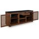 Kallari Warm Brown and Matte Black 2 Door Credenza
