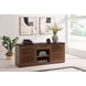 Kallari Warm Brown and Matte Black 2 Door Credenza