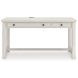 Robbinsdale Antique White L Shaped Home Office Desk with USB Charging
