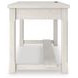 Robbinsdale Antique White L Shaped Home Office Desk with USB Charging