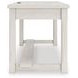 Robbinsdale Antique White L Shaped Home Office Desk with USB Charging