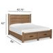 Plum Creek Sierra Brown Queen Storage Panel Bed