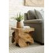 Hidden Treasures Light Stain Square Root Side Table