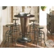 Hidden Treasures Brown And Black Cone Shaped Pub Table