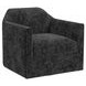 Aaron Blue Upholstered Swivel Chair