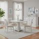 Hampton White Round Dining Room Set