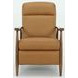 Hampton Santa Fe Brandy Leather Push Thru The Arms Recliner