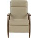 Hampton Shoreham Cream Leather Push Thru The Arms Recliner