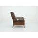 Hampton Oasis Walnut Leather Push Thru The Arms Recliner
