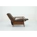 Hampton Oasis Walnut Leather Push Thru The Arms Recliner