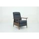 Hampton Santa Fe Ocean Leather Push Thru The Arms Recliner