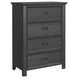 Brooklyn Charcoal 4 Drawer Chest