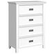 Brooklyn White 4 Drawer Chest